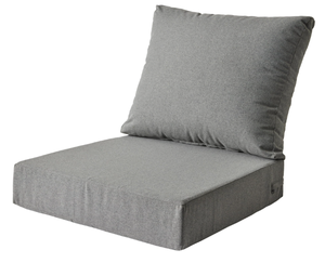 lot 264 image: 2PCS Better Homes & Gardens Grey Outdoor Deep Seat Cushion Set