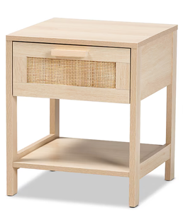 lot 281 image: Baxton Studio Sebille 18.9 1-Shelf Nightstand