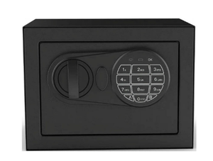 lot 314 image: Pen  Gear Small Digital Safe with Electronic Lock and Backup Key in Black Model 17SCM