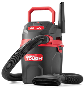 lot 342 image: Hyper Tough 1.5 Gallon 2 Peak HP Poly WetDry Vacuum, VH105 3502