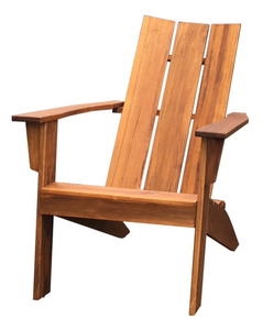 lot 359 image: Mainstays Wood Outdoor Modern Adirondack Chair