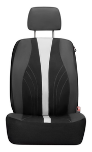 lot 443 image: 2PCS Auto Drive Black-White Marlo Seat Covers