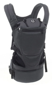 lot 463 image: Contours Love 3-Position Baby Carrier, Newborn, Infant, Toddler, Charcoal Gray Mesh, One Size