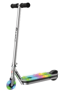 lot 482 image: Razor Color Rave Electric Scooter - Colorful Light-Up Deck, up to 7.5 mph, for Child Ages 6