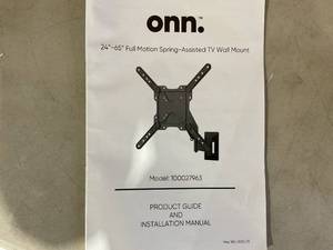 lot 316 image: Hang Onn. Full Motion Spring-Assisted TV Wall Mount 24-65