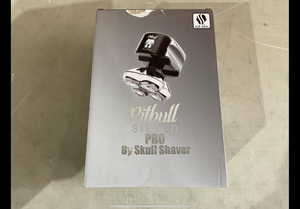 lot 323 image: Skull Shaver Pitbull Silver PRO Electric Head Shaver for Men, Wet & Dry Bald Head Shaver with Ergonomic Design