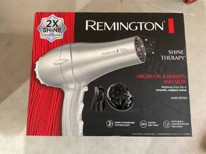 lot 330 image: LOT OF 3 REMINGTON SHINE THERAPY Argan Oil & Keratin Hair Dryer  Blow Dryer