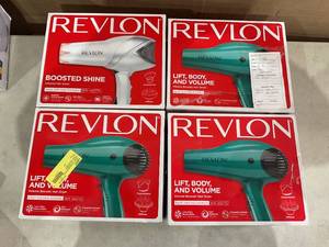 lot 331 image: LOT OF 4 Revlon Hair Dryers