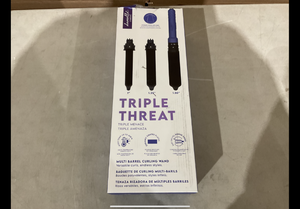 lot 334 image: Danielle Creations Triple Threat Ceramic Curling Wand