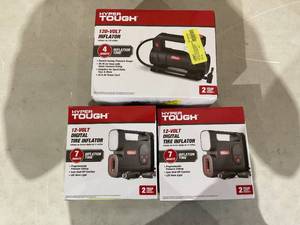 lot 345 image: LOT OF 3 Hyper Tough Tire Inflator
