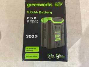 lot 366 image: Greenworks Pro 60V 5Ah Battery