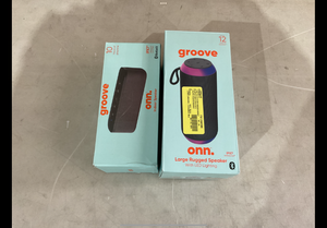 lot 367 image: LOT OF 2 Groove Onn. Portable Bluetooth Speakers