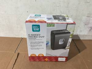 lot 248 image: PenGear 6-Sheet Micro-cut PaperCredit Card Shredder with 3.4 Gallon Bin