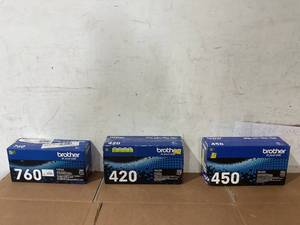 lot 272 image: LOT OF 3 Brother Toner Cartridges