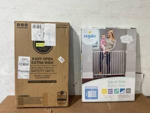 lot 293 image: LOT OF 2 Regalo Baby Gates different Sizes