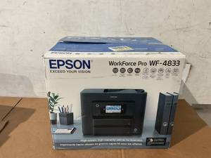lot 12 image: WorkForce Pro WF-4833 Wireless All-in-One Printer with Auto 2-sided Print, Copy, Scan and Fax