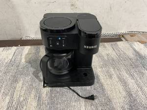 lot 128 image: Keurig K-Duo Essentials, Hot & Iced Single-Serve K-Cup Pod Coffee Maker & Carafe