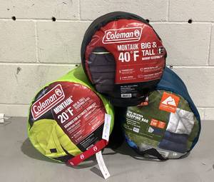 lot 445 image: LOT OF 3 Sleeping Bags