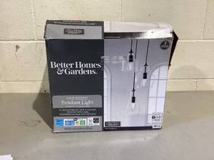 lot 477 image: Better Homes & Gardens 61 Architectural 3-Light Pendant Light