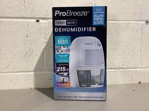 lot 481 image: Pro Breeze Mini Portable Dehumidifier, 17oz Ultra Quiet Compact Peltier Dehumidifier, 215 Sq ft