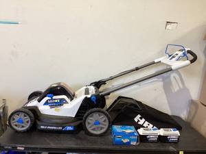 lot 188 image: HART 40-Volt Cordless 20 Brushless Self Propelled Mower Kit