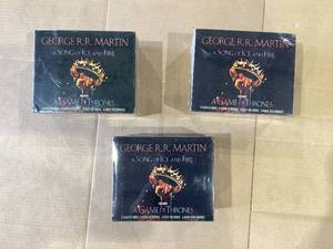 lot 572 image: LOT OF 3 George R. R. Martins A Game of Thrones 5-Book Boxed Set (Song of Ice and Fire Series)