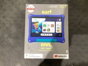 lot 582 image: onn. 10.1 Kids Tablet, 32GB, (2024 Model) - Blue- LOCKED
