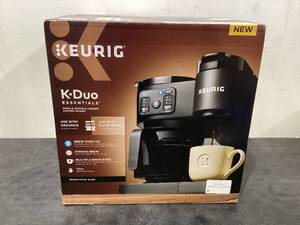 lot 602 image: Keurig K-Duo Essentials, Hot & Iced Single-Serve K-Cup Pod Coffee Maker & Carafe, Black