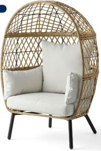 lot 86 image: Better Homes & Gardens Ventura Outdoor Wicker Stationary Natural (Kids Egg Chair)