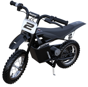 lot 88 image: Razor Dirt Rocket MX125 Electric-Powered Dirt Bike - Black with Decal Included, for Child 7