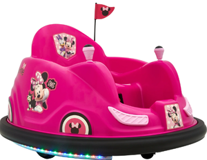 lot 95 image: Disneys Minnie Mouse 6V Bumper Car, Battery Powered Ride on by Flybar, Includes Charger