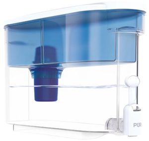 lot 593 image: PUR 30 Cup Dispenser Filtration System, BlueWhite, DS1800Z