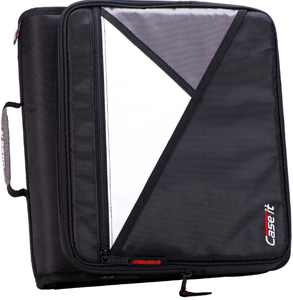 lot 608 image: LOT OF Case-it The Universal 2.0 Zipper Binder -1.5 Inch O-Ring