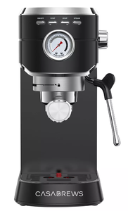lot 185 image: CASABREWS Espresso Machine 20 Bar with Steam Milk Frothing Machine