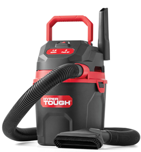 lot 364 image: Hyper Tough 1.5 Gallon 2 Peak HP Poly WetDry Vacuum, VH105 3502