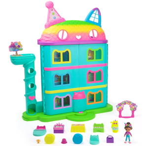 lot 374 image: Gabbys Dollhouse, 15PCS Rainbow-Themed, Celebration Dollhouse