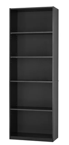 lot 609 image: Mainstays 5-Shelf Bookcase with Adjustable Shelves