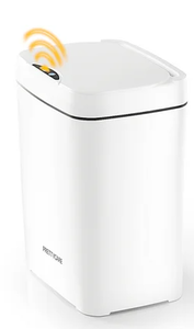 lot 675 image: PrettyCare Smart Automatic Touchless Trash Can with Lid,3.6 Gallon Slim Garbage Bin Waste Basket