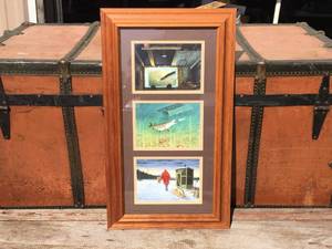 lot 125 image: Classic Les Kouba Darkhouse Trilogy Framed Print