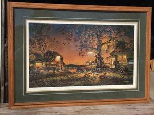 lot 126 image: Breathtaking Terry Redlin Twilight Time SN Print