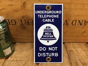 lot 155 image: Bell System Porcelain Sign - Minty