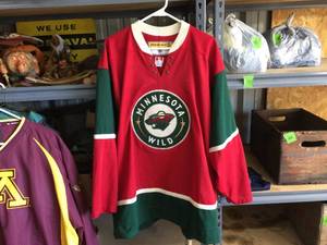 lot 168 image: Spiffy MN Wild KOHO Official Licensed Jersey - XL