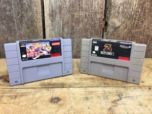 lot 235 image: 2 Nintendo SNES Mortal Kombat 3 - Street Fighter II - Cartridges