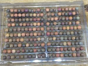 lot 270 image: 200 Antique Clay Marbles - 1800s