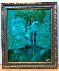 lot 1 image: Signed Original Lester Russon Oil on Canvas Painting