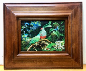 lot 3 image: Very Nice Framed Lenticular Artwork wTropical Birds