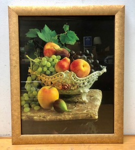 lot 13 image: Quality Framed Fruit Bowl Still Life Print