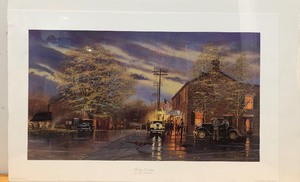 lot 22 image: Unframed Matted Signed Numbered Print by Dave Barnhouse - Friday Evening