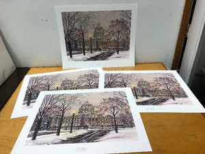lot 23 image: 4 Unframed Signed The Capitol Print by Susan T. Armidon