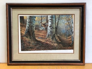 lot 27 image: Framed Signed Numbered Print by Terry Redlin - Intruders